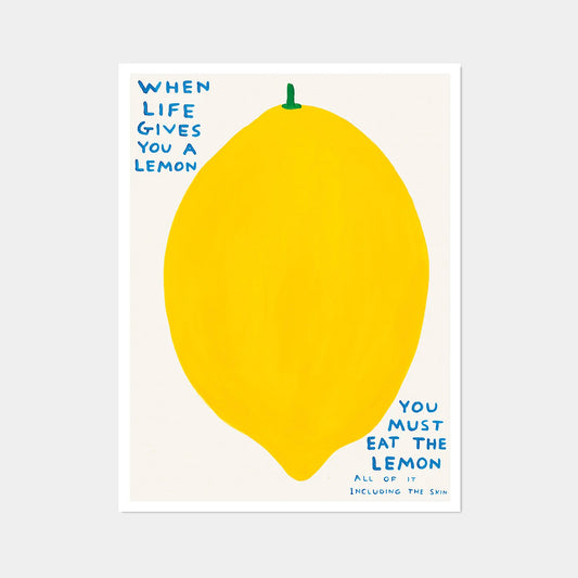 David Shrigley｜When Life Gives You A Lemon (當生活給你檸檬)