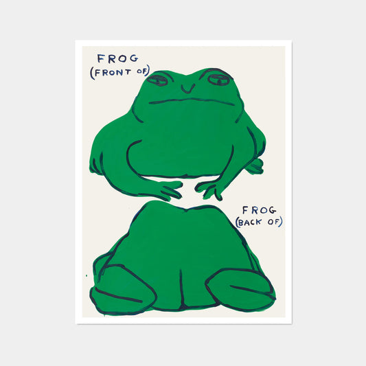 David Shrigley｜Frog (Front Of), Frog (Back Of) (青蛙(正面),青蛙(背面))